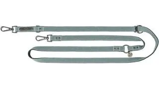 TRIXIE CityStyle Lesa din bumbac pentru caini S–M: 2.00 m/13 mm gri deschis