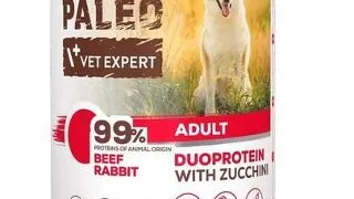 Hrana cu iepure si vita RAW PALEO Beef Rabbit Adult 400g pentru caini adulti
