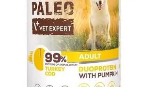 Conserva pentru caini RAW PALEO Turkey&Cod Adult 400g curcan si cod
