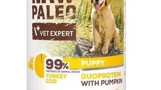 Hrana umeda RAW PALEO Turkey Cod Puppy 400g cod si curcan pentru catelusi