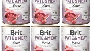 BRIT Pate&Meat lamb 6 x 800 g Conserva pentru caini, pateu cu miel