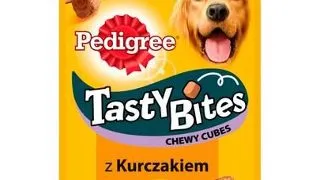 PEDIGREE Tasty Bites Chewy Cubes Recompense cu pui, pentru caini 130 g