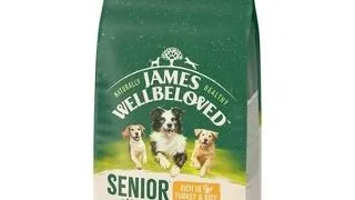 JAMES WELLBELOVED Senior 2 kg hrana completa caini in varsta >7 ani bogata in curcan si orez