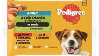 PEDIGREE Mix arome in sos 4x100g vita si miel, curcan