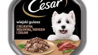 CESAR Hrana umeda caine150 g curcan, vita si ierburi aromatice in sos