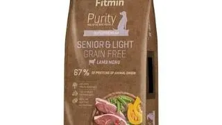 FITMIN Dog Purity Grain Free Senior & Light cu miel 12 kg hrana caini seniori si caini supraponderali