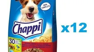 CHAPPI 3x2.7 kg - hrana uscata pentru caini cu vita, pasare si legume