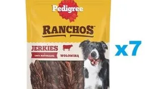 PEDIGREE Ranchos Originals 7x70g pachet recompense caini, fasii de carne de vita