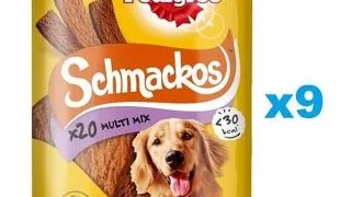 PEDIGREE Schmackos Multi Mix 9x144g set recompense pentru caine