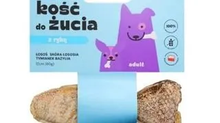 AZANKI Os cu somon pentru caini 12cm
