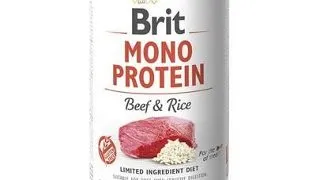 BRIT Mono Protein Beef &amp; Rice 12x400 g vita si orez pentru caini, hrana monoproteica