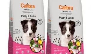 CALIBRA Dog Premium Line Puppy&amp;Junior hrana uscata completa pentru caini juniori si caini tineri  24 kg (2 x 12 kg)