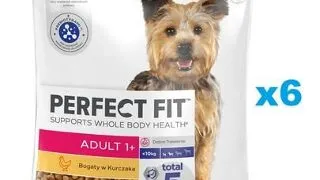 PERFECT FIT Adult 1+ hrana caini rase mici 6x825g cu pui