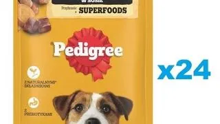 Plicuri pentru caini PEDIGREE Adult 24x100g bucati de pui si legume in sos