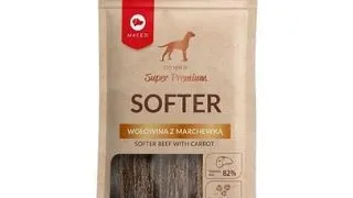 MACED Super Premium Softer Recompense pentru caini, cu carne de vita si morcovi 90g