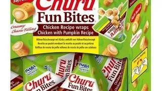 INABA Dog Churu Fun Bites Chicken with Pumpkin 8x12g rulouri cu pui si dovleac pentru caini
