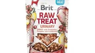BRIT Snack pentru caini Raw Treat Freeze Dried Urinary 40 g curcan liofilizat cu probiotice