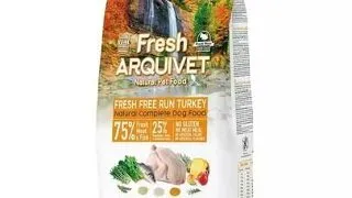 Mancare pentru caini ARQUIVET Fresh semi-umeda 10 kg curcan si peste oceanic