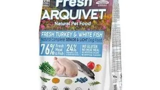 ARQUIVET Fresh Senior Light hrana semiumeda pentru caini seniori 2,5 kg curcan si peste alb