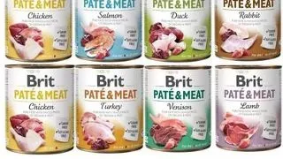 BRIT Pate&Meat Mix arome 8x800 g hrana caini, pate