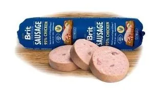BRIT Premium Sausage baton cu pui pentru caini 800g