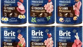 BRIT Premium by Nature Mix arome 6x800 g conserve mixte hrana caini