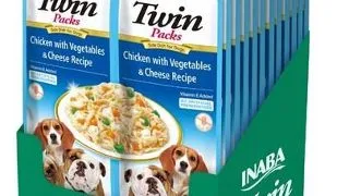 INABA Dog Twin plic pentru caini 24x40 g pui, legume si branza