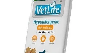 FARMINA Vet Life Dental Treat Hypoallergenic Fish Medium/Maxi 100 g batoane dentare pentru caini de talie medie si mare, cu peste