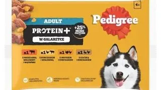 PEDIGREE Adult Protein+ plicuri in jeleu 4x85 g hrana caini, 4 arome