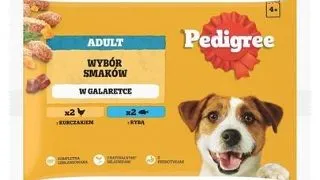 PEDIGREE Adult plicuri hrana caini 4x100 g in gelatina cu pui si peste