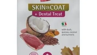 FARMINA N&D Quinoa Dental Treat Skin Coat Duck Mini 60 g recompensa dentara cu rata, pentru caini de rase mici