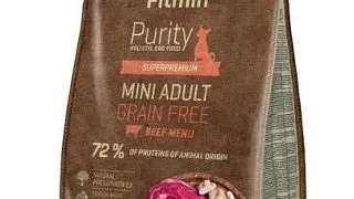 FITMIN Dog Purity Grain free Hrana uscata caini adulti de talie mica, fara cerale cu vita 4 kg
