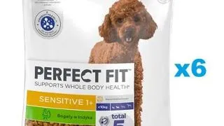 PERFECT FIT Sensitive 1+ bogat in curcan 6x825 g hrana caine adult talie mica, sistem digestiv sensibil