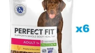 PERFECT FIT Adult 1+ cu pui 6x825g hrana caine rasa mare