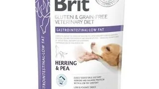 BRIT Grain Free Veterinary Diets Dog Gastrointestinal Low Fat 400 g hrana dietetica pentru caini