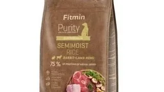 FITMIN Dog Purity Mancare semi-umeda cu iepure, miel si orez 4 kg