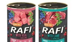 DOLINA NOTECI RAFI Junior Conserve pentru catei, mix arome 36x400g