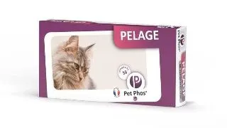 Supliment de vitamine si minerale pentru pisici Pet Phos Pelage, Pentru piele si blana, 36 Tablete