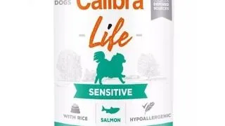 CALIBRA Dog Life Sensitive Salmon with Rice 400 g somon si orez hrana caini