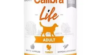 CALIBRA Dog Life Adult Turkey with Apples 400 g curcan si mar, hrana completa caini adulti