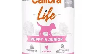 CALIBRA Dog Life Puppy&Junior Chicken with Rice 400 g hrana completa catelusi, pui si orez