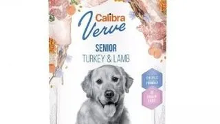 CALIBRA Dog Verve GF Senior Turkey&Lamb 400 g conserva fara cereale, curcan si miel pentru caini seniori