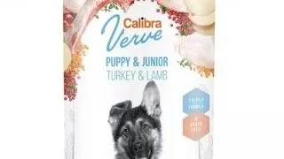 CALIBRA Dog Verve GF Puppy&Junior Turkey&Lamb 400 g curcan si miel pentru pui de caine si caini juniori