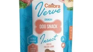 CALIBRA Dog Verve Crunchy Snack Insect&Fresh Lamb 150 g insecte si miel, snack caini fara cereale