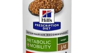 HILL'S Prescription Diet Canine Metabolic + Mobility cu ton 370 g hrana caine
