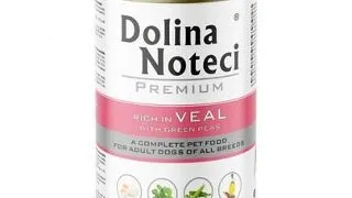 DOLINA NOTECI Premium Bogata in vitel cu mazare 400 g conserva caini