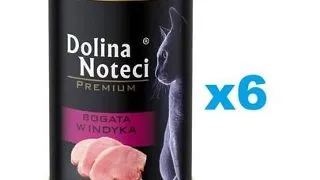 DOLINA NOTECI Premium Bogata in curcan 6x400 g hrana pisica