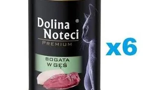 DOLINA NOTECI Premium Bogata in gasca hrana pisici 6x400 g