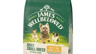 JAMES WELLBELOVED Adult 1,5 kg hrana caini adulti din rase mici 6 luni - 10 ani bogata in curcan si orez