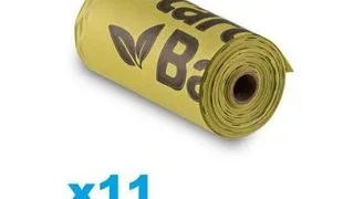 STARCH BAG Saci compostabili pentru fecale caini 11 role, verde